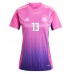 Camiseta Alemania Thomas Muller #13 Segunda Equipación Replica Eurocopa 2024 para mujer mangas cortas